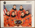 NASA Mission Crew of Space Shuttle STS-68 signed 6 Autograph Signatures Lithogra