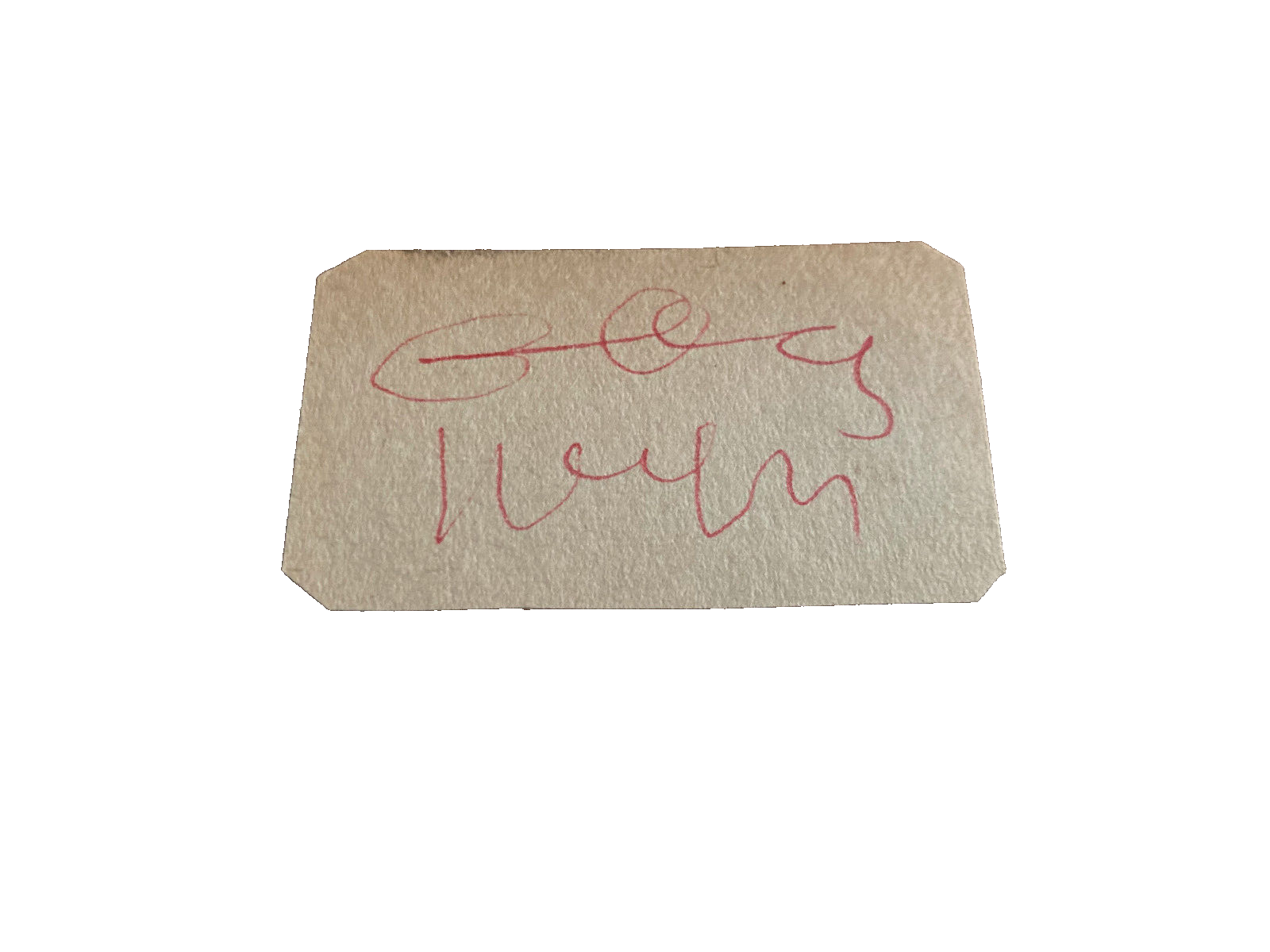 Audrey Hepburn Signed Autograph 3x1.5 Vintage Cut Paper Classic Movie Actress