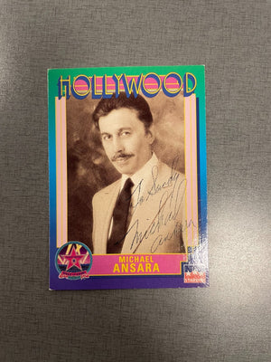 Michael Ansara Signed Autograph Signature Collectible Hollywood Trading Card
