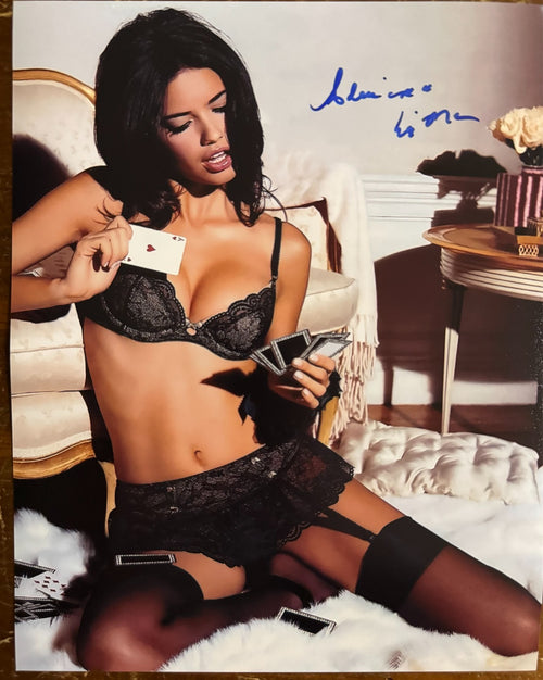 Adriana Lima Signed Autograph Signature 8x10 Matte Photograph COA