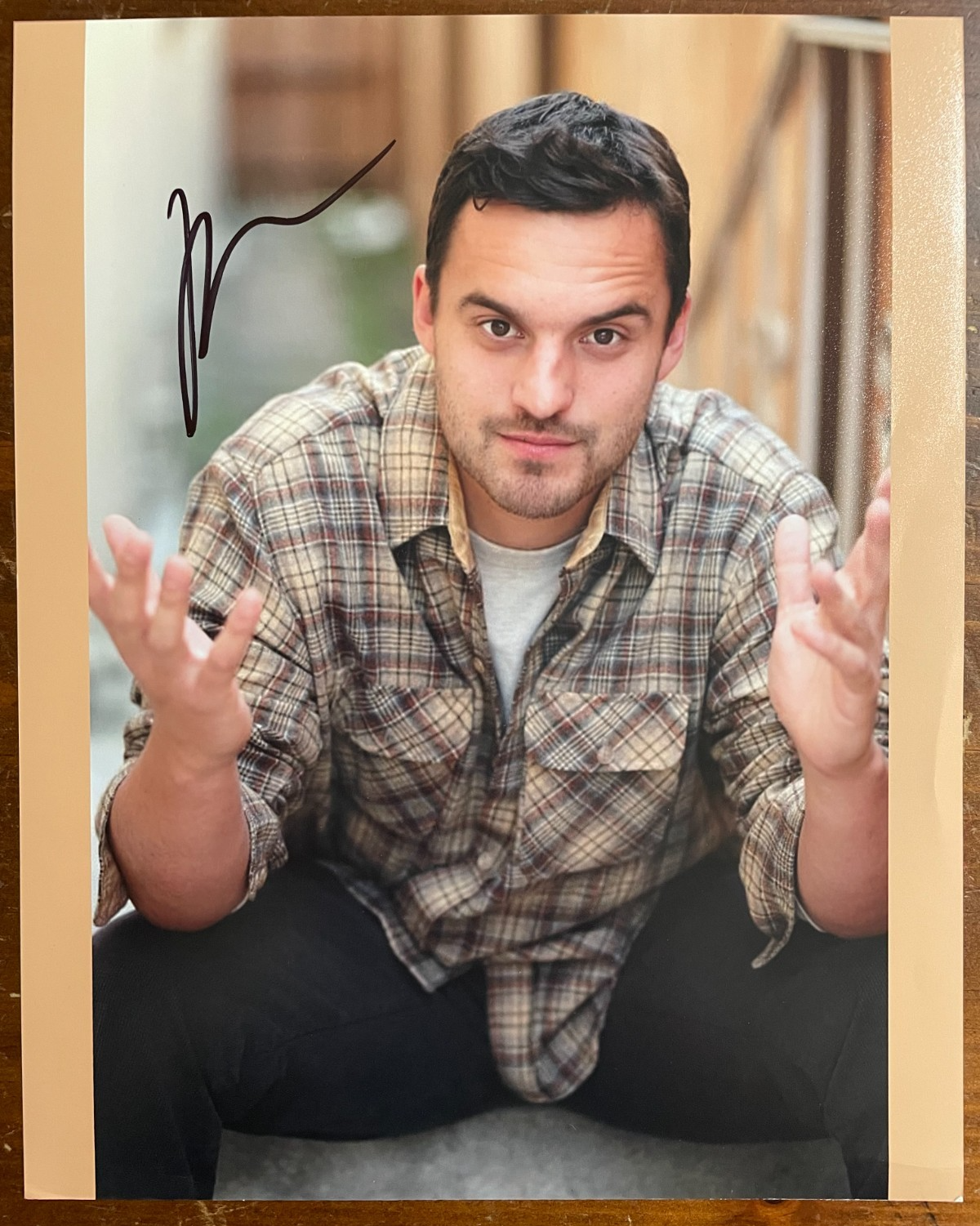 Jake Johnson Signed Vintage Autograph Signature 8x10 Color Glossy Photograph
