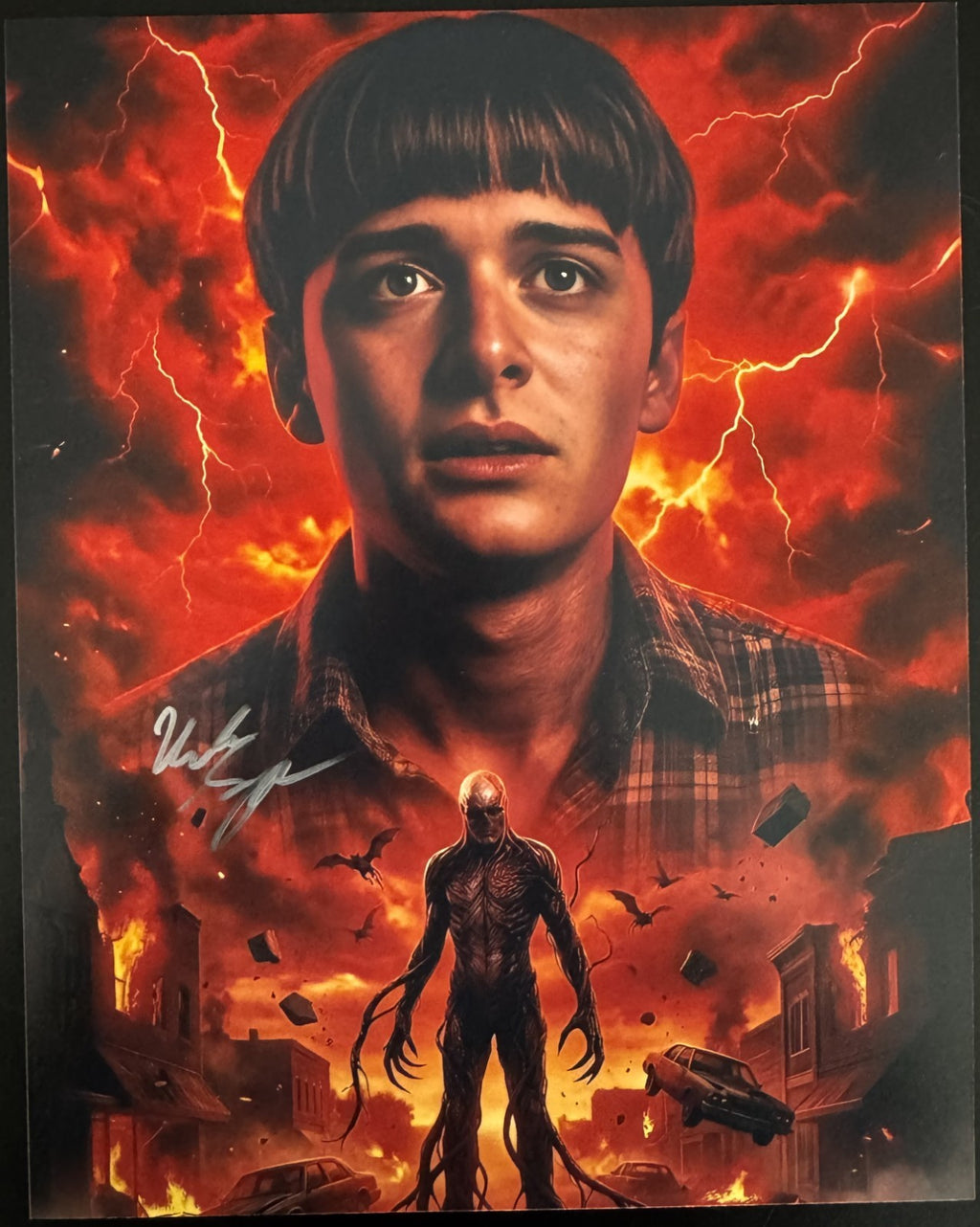 Noah Schnapp Will Byers Stranger Things Signed Autograph 8x10 Matte Photo COA