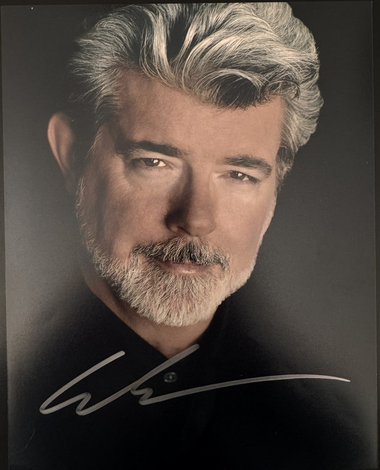 George Lucas Iconic Star Wars Signed Autographed Signature 8x10 Matte Photograph