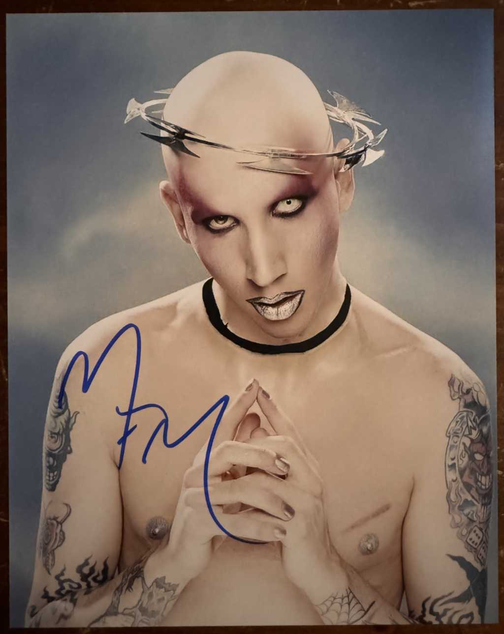 Marilyn Manson Autographed Signature 8x10 Matte Photograph COA