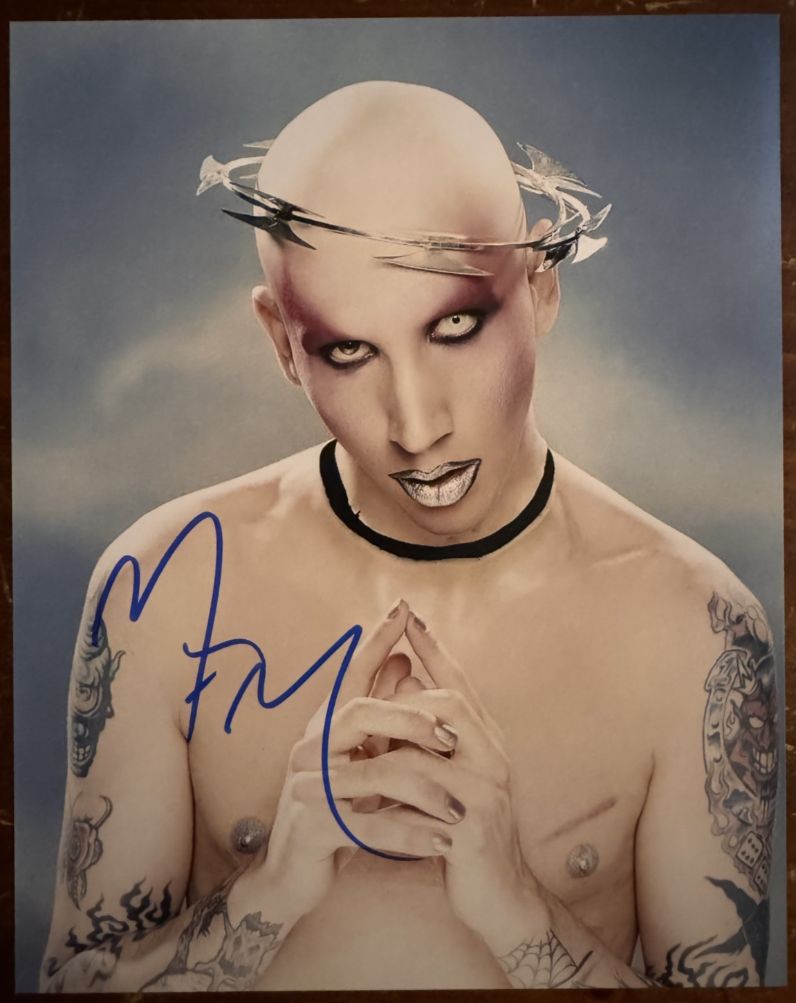 Marilyn Manson Autographed Signature 8x10 Matte Photograph COA