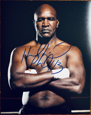 Evander Holyfield Signed Autographed Signature 8x10 Matte Photograph COA