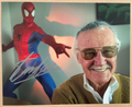 Stan Lee Signed Autograph Signature 10x8 Color Glossy Photograph Spiderman