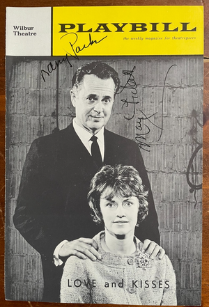 Playbill Page Love and Kisses signed by Mary Fickett and Mary Parkes