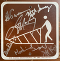 Iditarod Legends Signed Autograph 6x6 MFR Trail Sign Signed by 6 Lance Mackey +