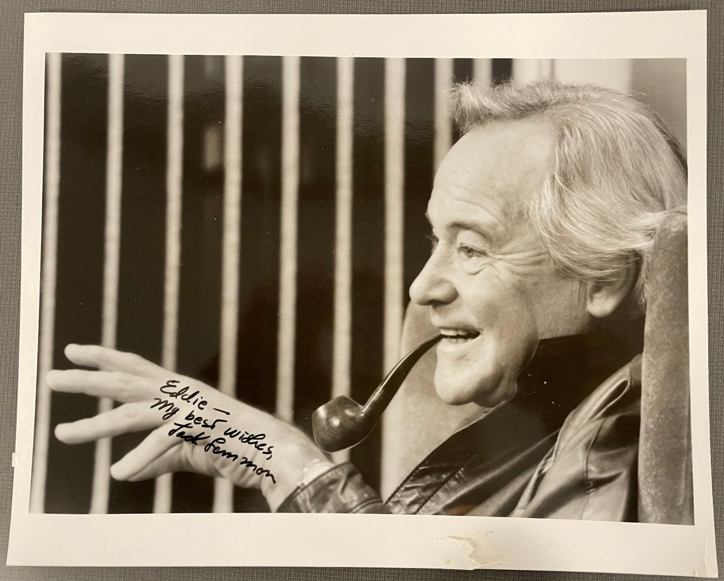 Jack Lemmon Signed Autograph 10x8 B&W Glossy Photograph