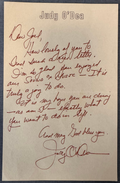 Judy O?ea Handwritten Letter Signed Personal Letterhead Night of Living Dead