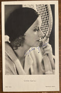 Greta Garbo Signed Autograph Signature on 3.5x5.5 Vintage Photograph Postcard