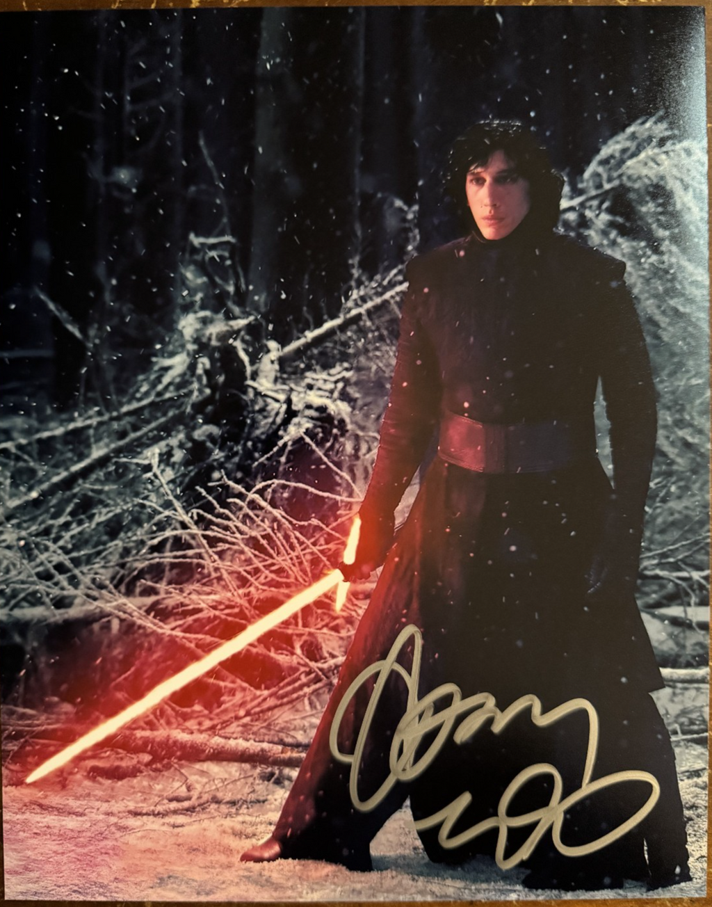 Adam Driver Kylo Ren Star Wars Signed Autographed Signature 8x10 Matte COA