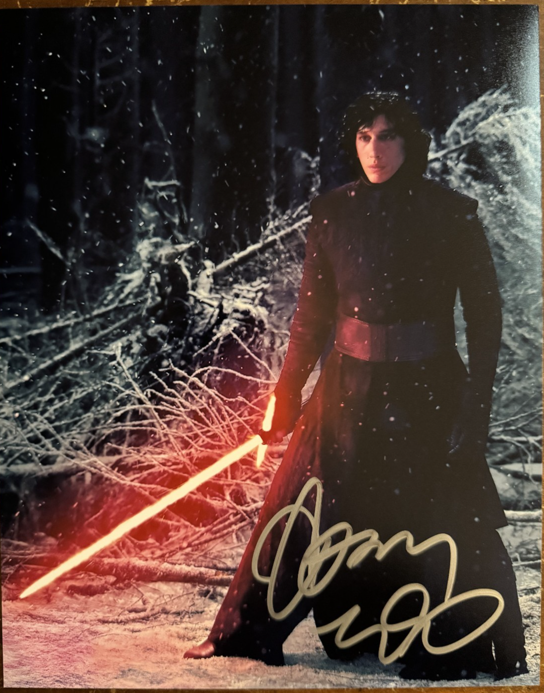 Adam Driver Kylo Ren Star Wars Signed Autographed Signature 8x10 Matte COA
