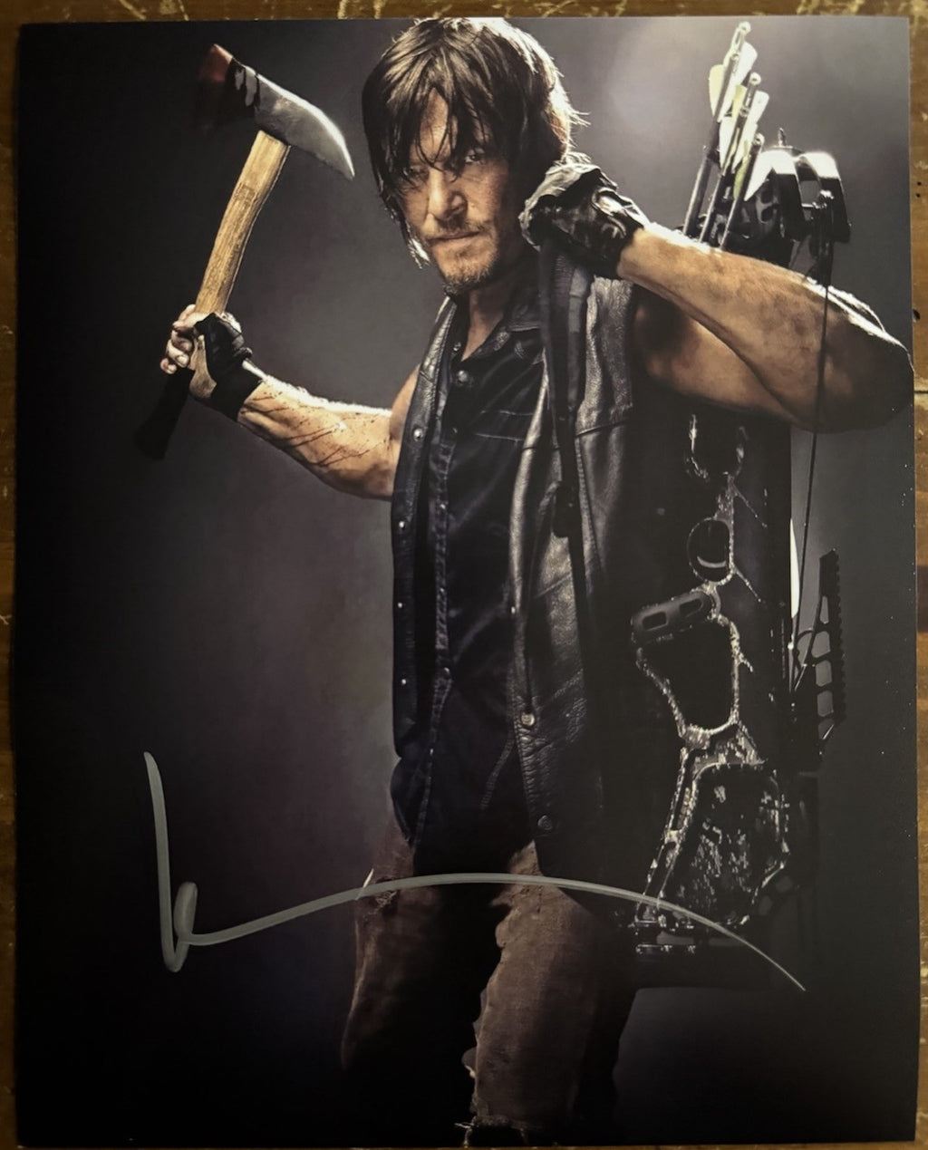 Norman Reedus The Walking Dead Signed Autograph Signature 8x10 Matte Photo COA