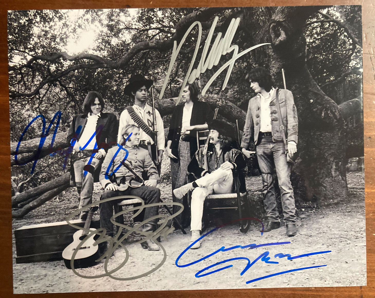 Crosby, Stills, Nash, & Young Signed Autograph Signatures 10x8 Glossy Photograph
