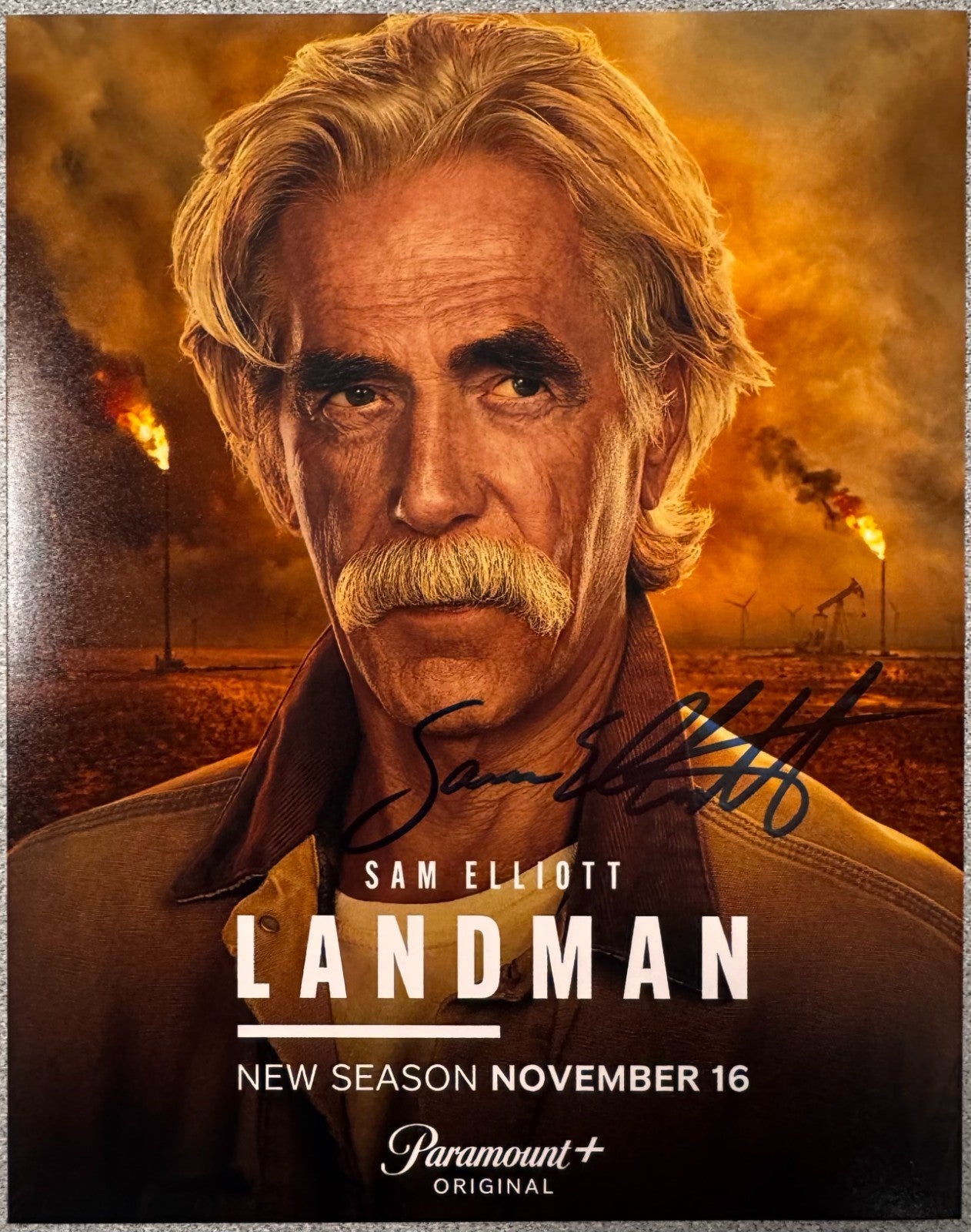 Sam Elliott Landman Signed Autograph Signature 8x10 Matte Photograph COA