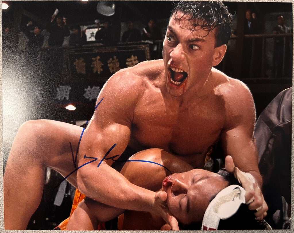 Jean Claude Van Damme Bloodsport Signed Autographed 8x10 Matte Photograph COA