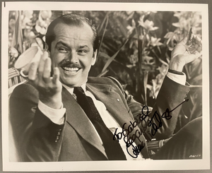 Jack Nicholson Signed Autograph 10x8 B&W Glossy Photograph The Last Tycoon