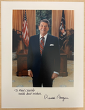 Ronald Reagan Signed Autograph 8x10.25 Official Photograph