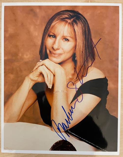 Barbra Streisand Signed Autograph 8x10 Color Glossy Photograph
