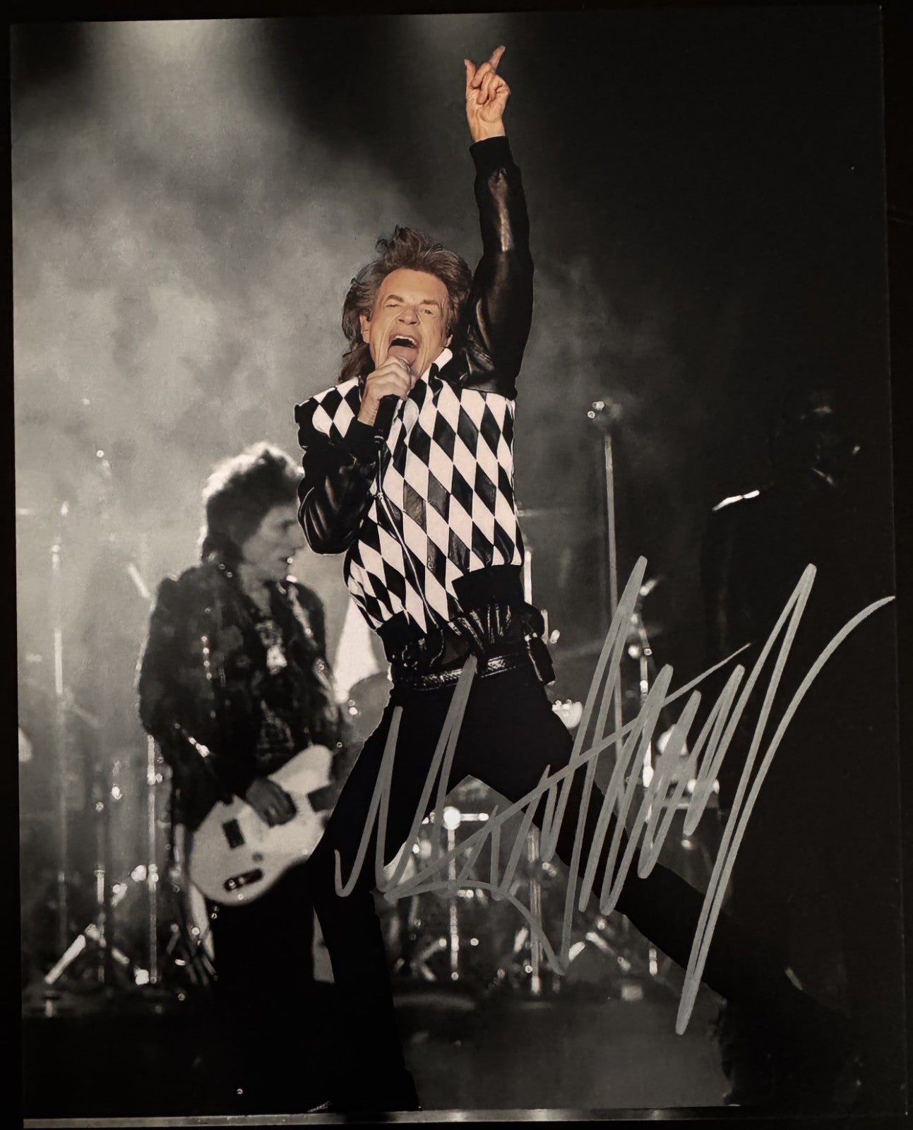 Mick Jagger Rolling Stones Signed Autographed Signature 8x10 Matte Photo COA