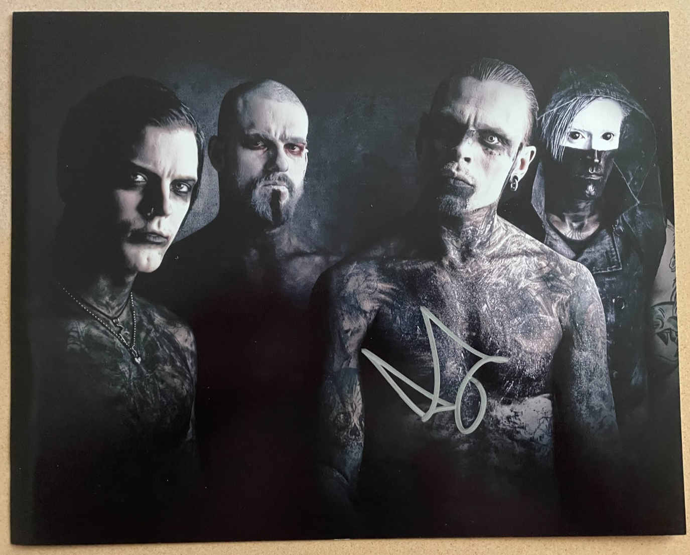 CombiChrist Andy Leplegua Signed Autograph Signature 10x8 Norwegian Metal Band