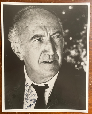 Frank Campanella Signed Autograph Signature 8x10 B&W Glossy Photo Dick Tracy