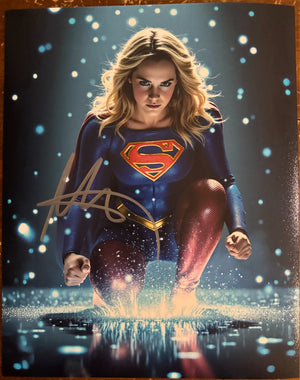 Milly Alcock Supergirl Signed Autograph Signature 8x10 Matte Photograph COA