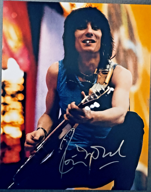 Ronnie Wood Rolling Stones Signed Autographed Signature 8x10 Matte Photo COA