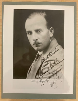 Alan J. Cobham Signed Vintage 8x10 Glossy Photograph British Aviation Pioneer