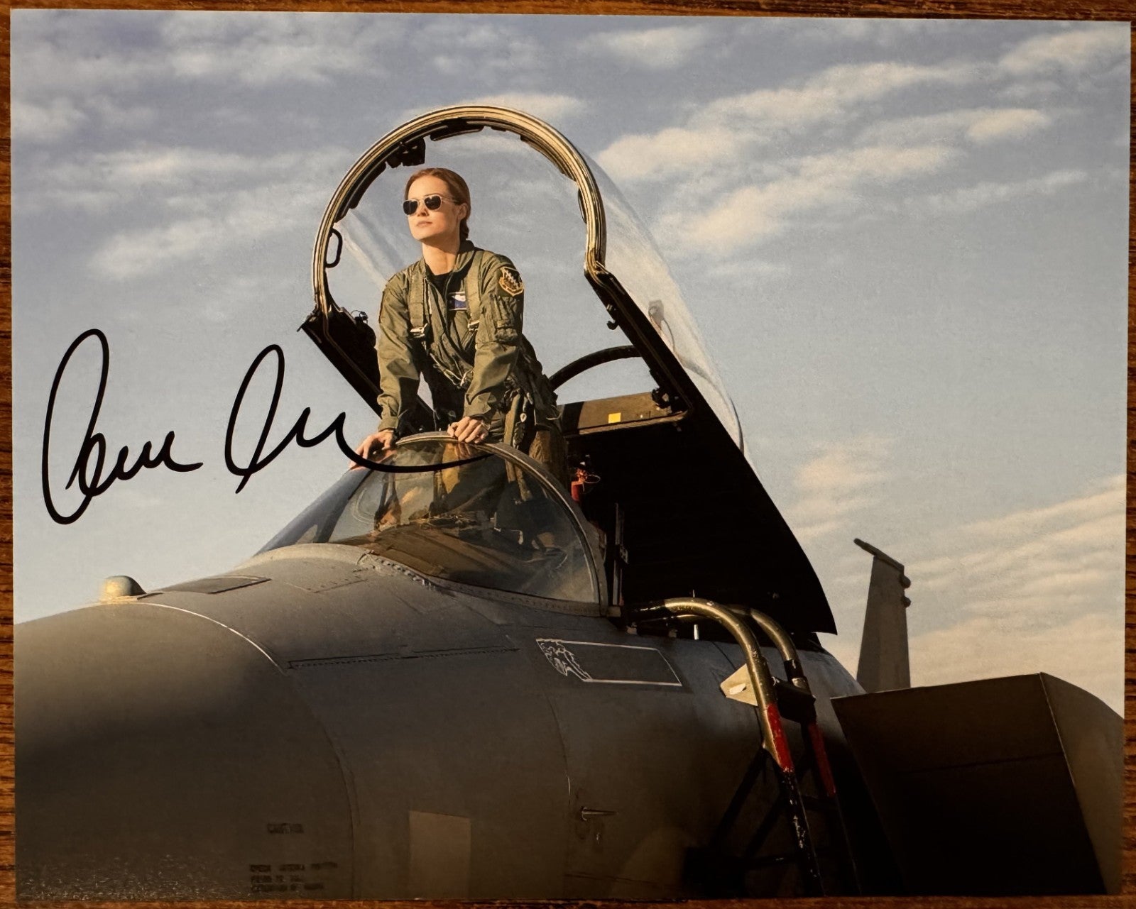 Brie Larson Captain Marvel Signed Autographed Signature 8x10 Matte Photo COA