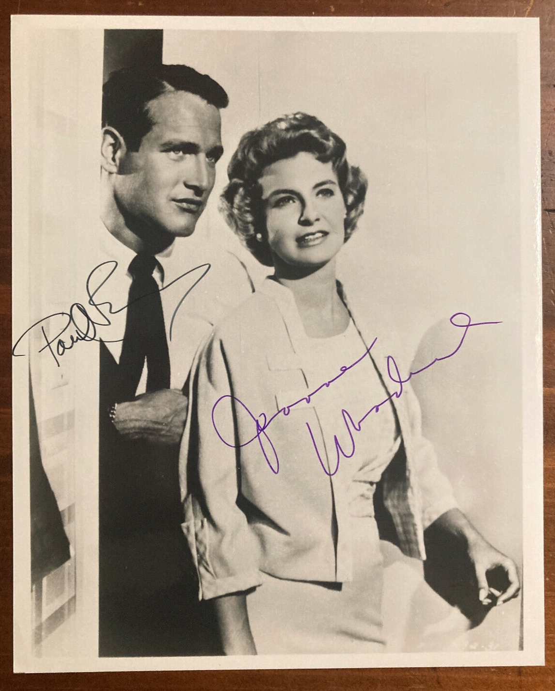 Paul Newman Joanne Woodward Signed Autograph Signatures Rally Round Flag Boys!