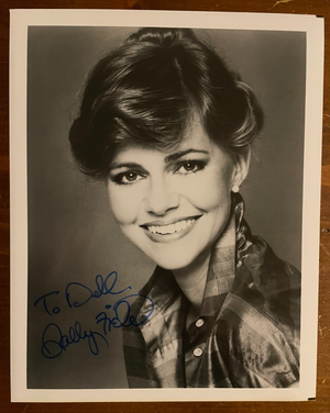 Sally Fields Signed Autograph Signature 8x10 B&W Vintage Glossy Photograph