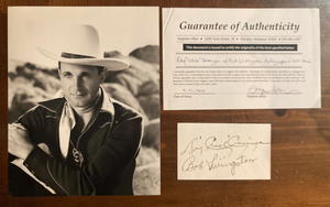 Ray Crash Corrigan & Bob Livingston Signed Autograph Signatures 3x5 Index COA