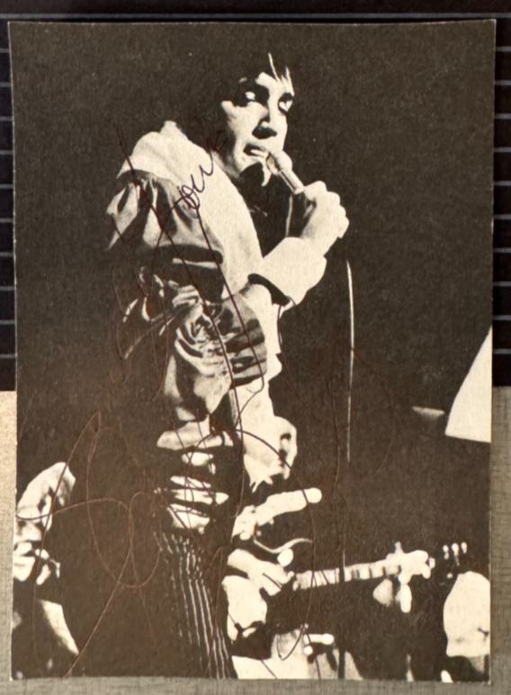 Elvis Presley Signed 4x6 Photo Ballpoint Autograph (Visible in Light) Authentic
