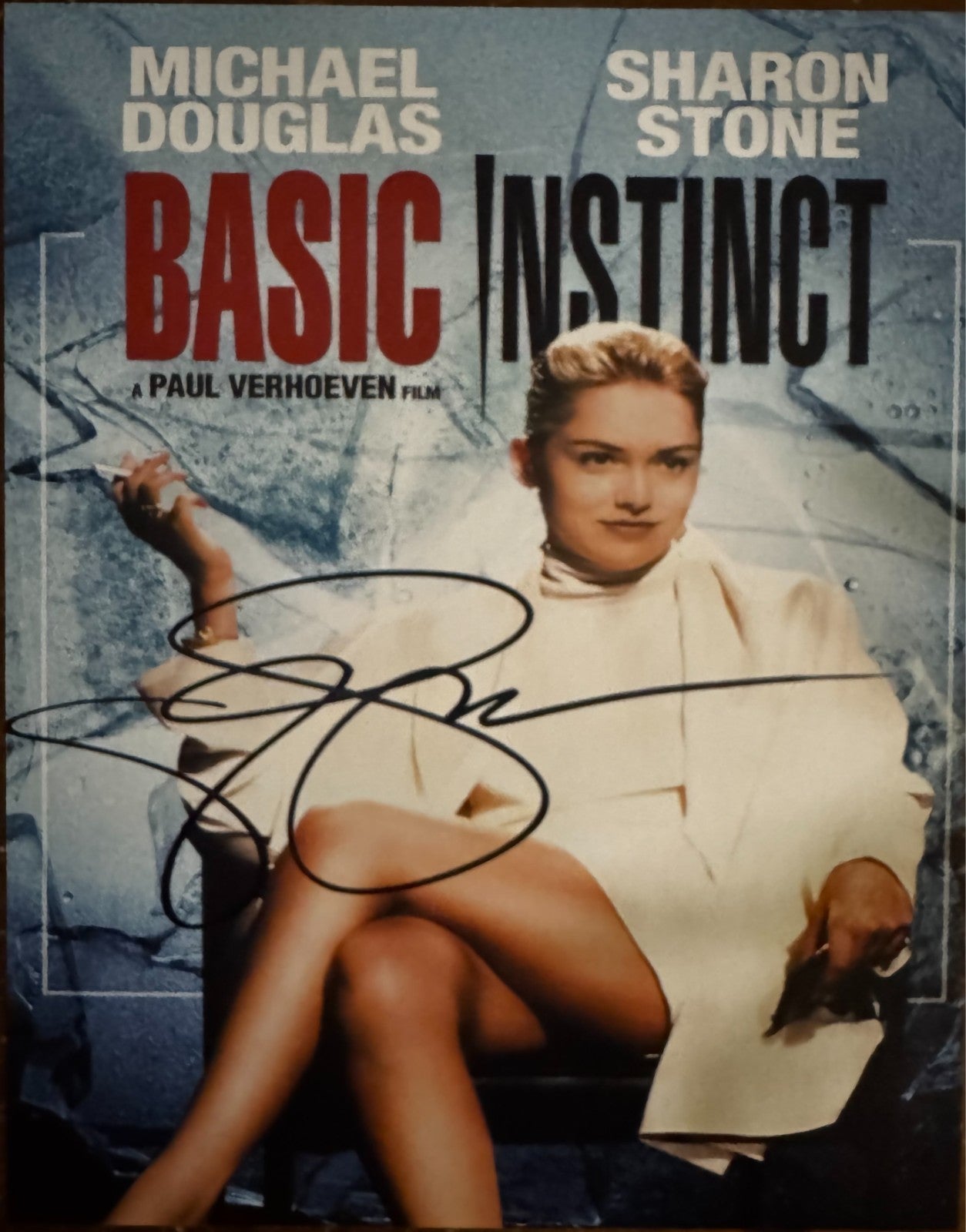 Sharon Stone Basic Instinct Signed Autographed Signature 8×10 Matte Photograph