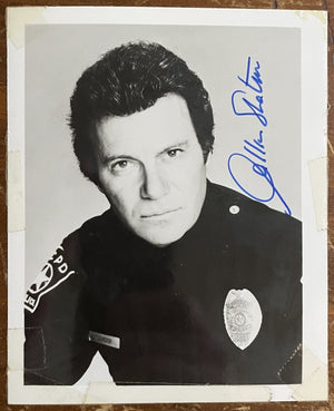 William Shatner Signed Autograph Signature 4x5 T. J. Hooker Photograph RARE