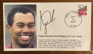 Tiger Woods Signed Autograph Signature 1st Day of Issue Collectible Envelope