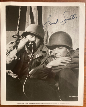 Frank Sinatra Signed Autograph Signature 8x10 Vintage B&W King Go Forth