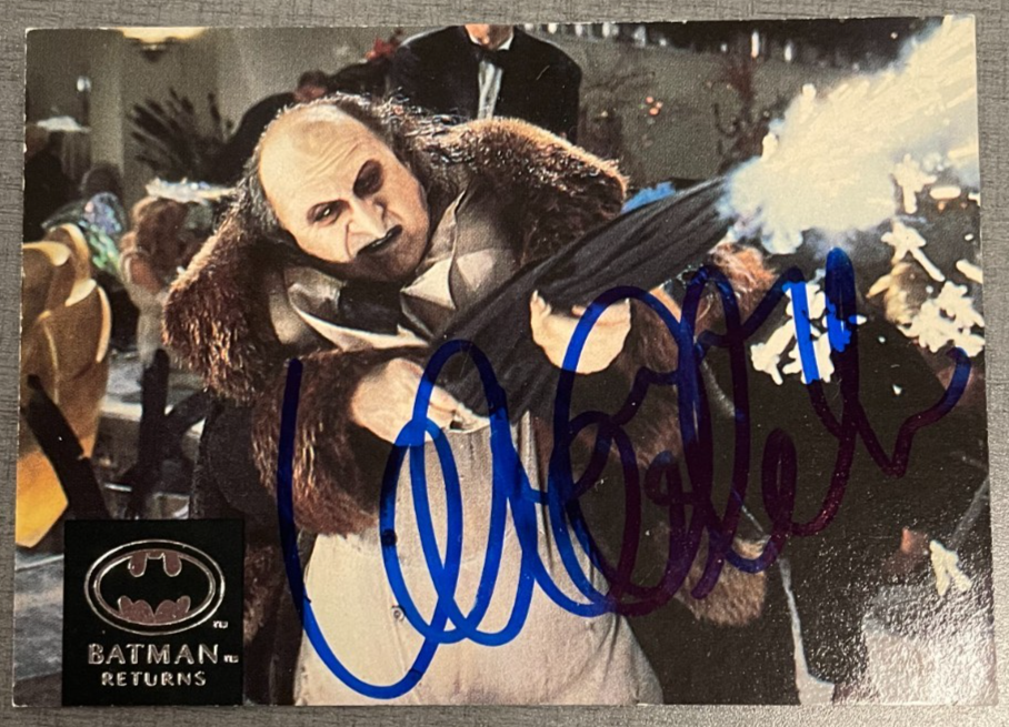 Danny DeVito Signed Autograph Signature Batman Returns Penguin trading Card