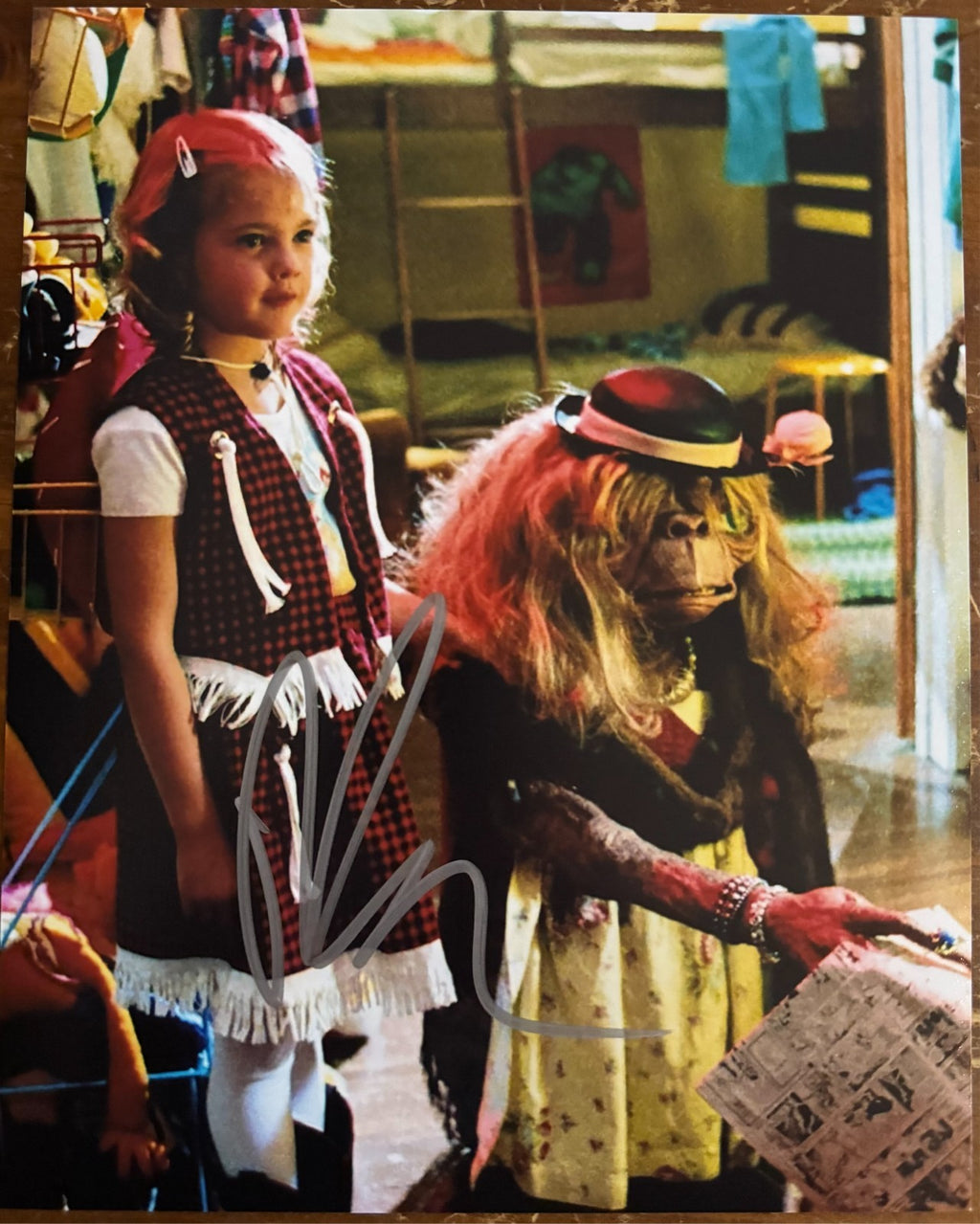 Drew Barrymore E.T. Signed Autographed Signature 8x10 Matte Photograph COA