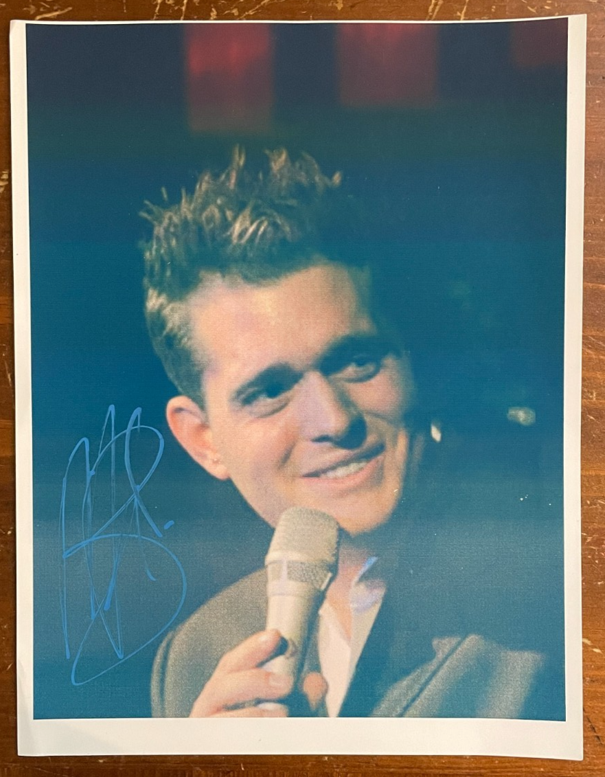 Michael Buble Signed Autograph Signature 8x10 Color Glossy Photograph
