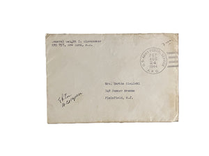 Ernest Rose Tex Lee Signed Autograph Signature 6x4 vintage Eisenhower Envelope