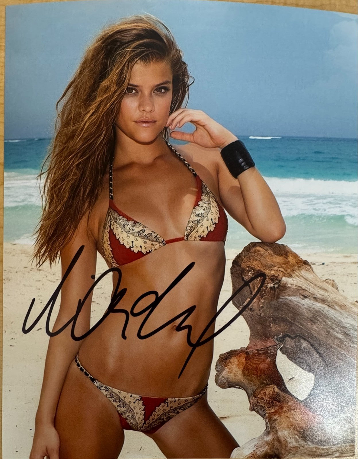 Nina Agdal Signed Autograph Signature 8x10 Matte Photograph COA