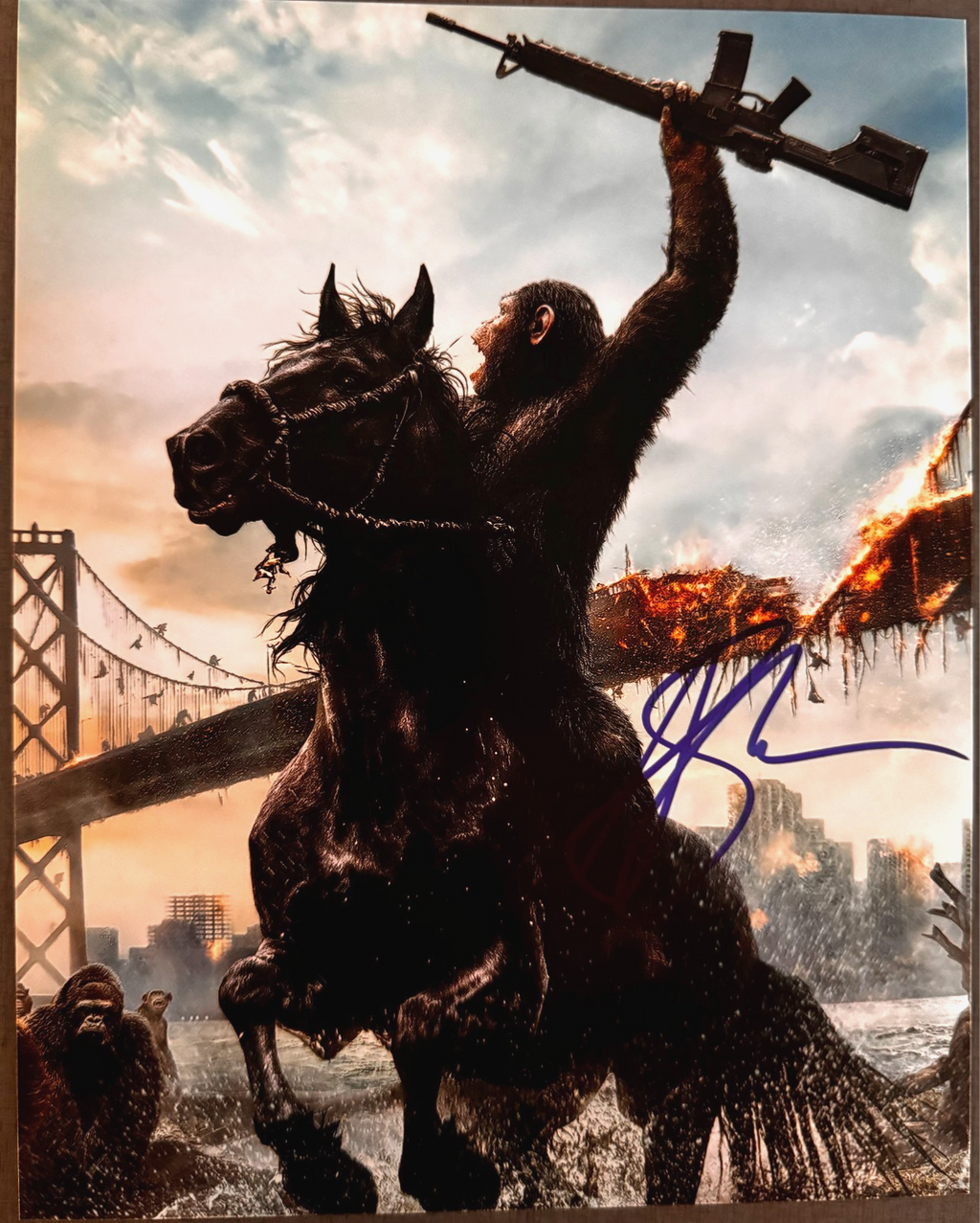Andy Serkis Planet of the Apes Signed Autographed Signature 8x10 Matte Photo COA