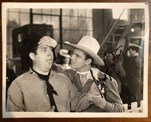 The Gene Autry Show Signed Autograph Signature 10x8 B&W Vintage Photograph