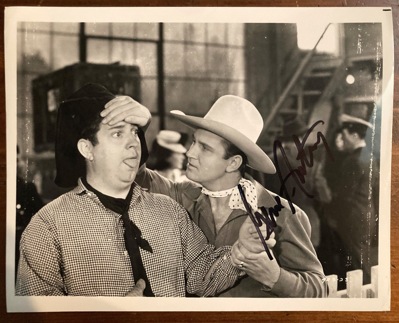 The Gene Autry Show Signed Autograph Signature 10x8 B&W Vintage Photograph