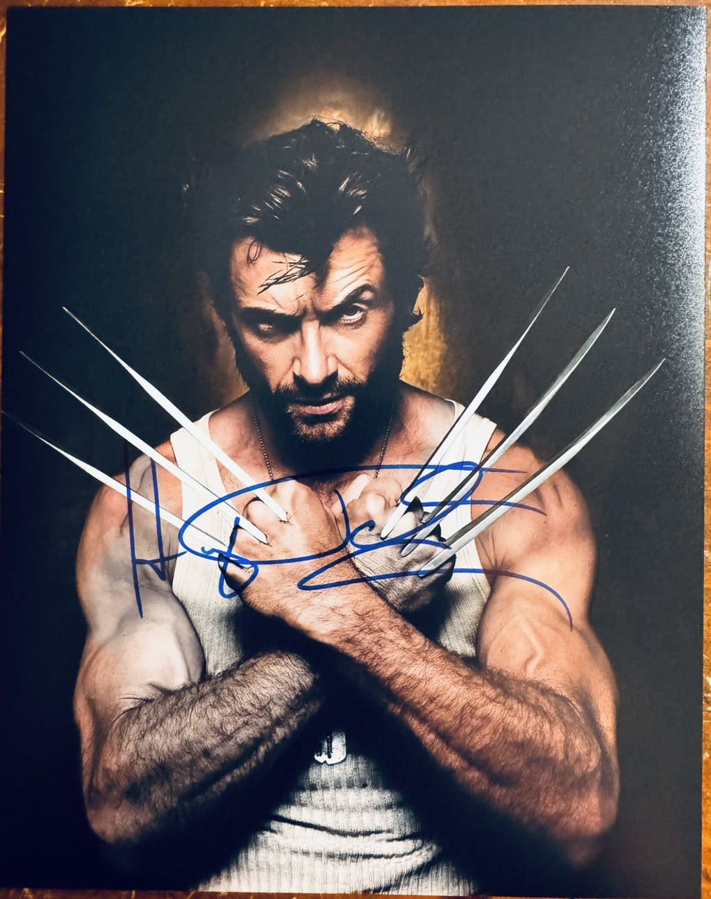Hugh Jackman Wolverine Signed Autographed Signature 8x10 Matte Photograph COA