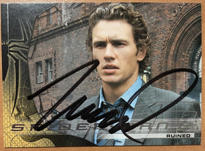 James Franco Signed Autograph Signature Spiderman 2 Marvel Trading Card